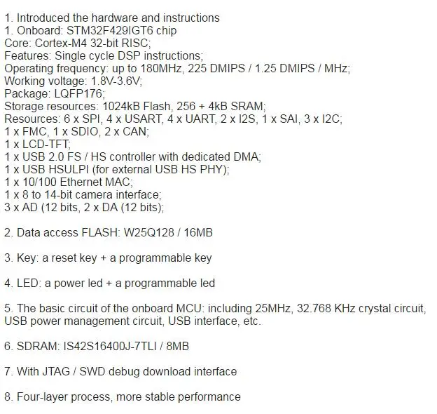 STM32F429IGT6 макетная плата Cortex-M4 STM32F4 макетная плата STM32F429 основная плата