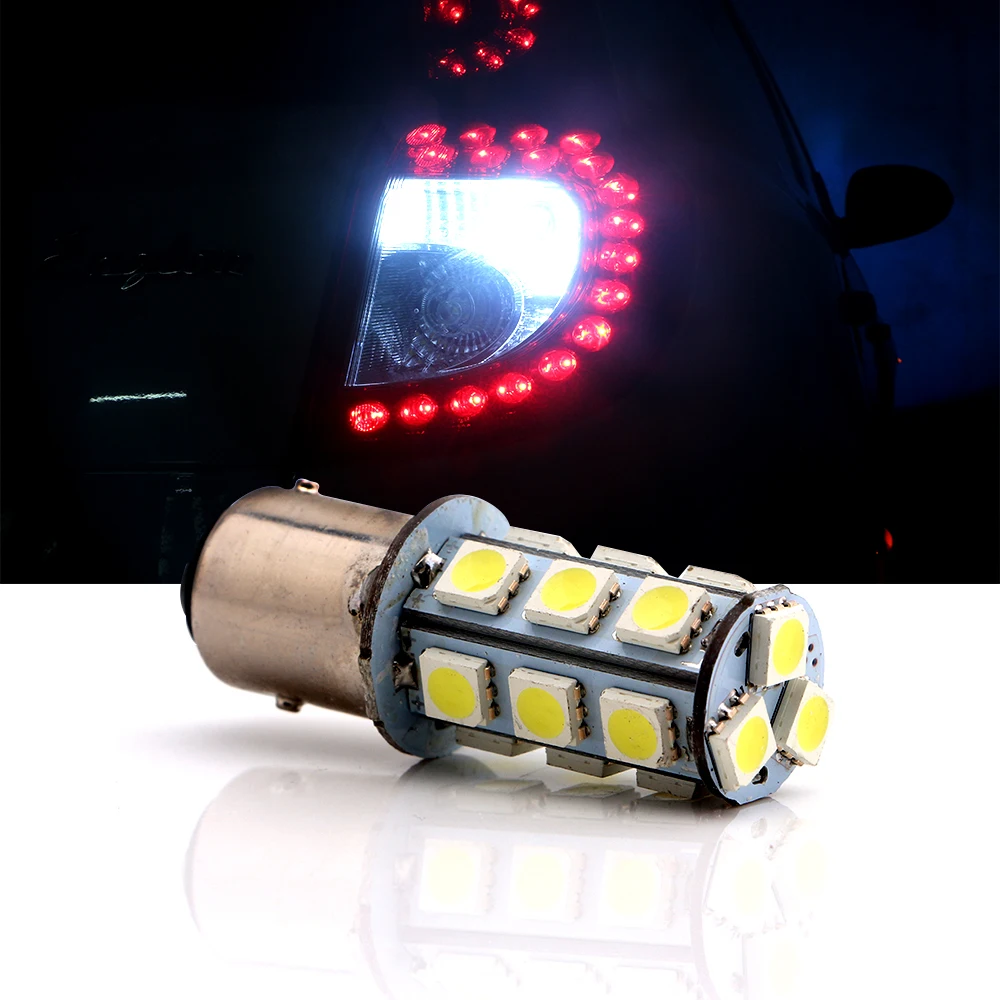 30 шт./лот Светодиодные Автомобильные задние парковочные огни S25 P21/5 Вт BA15S 1156 BAY15D