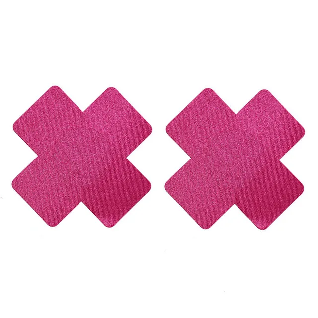 Women Cubre Pezon Self Adhesive Nipple Cover Sexy Breast Sticker Cross Shape Nipples Pasties Disposable Nipple Covers 5
