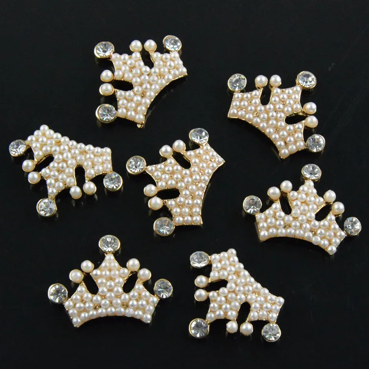 Новое поступление 10 шт./лот жемчужная корона для принцессы сплав стразы