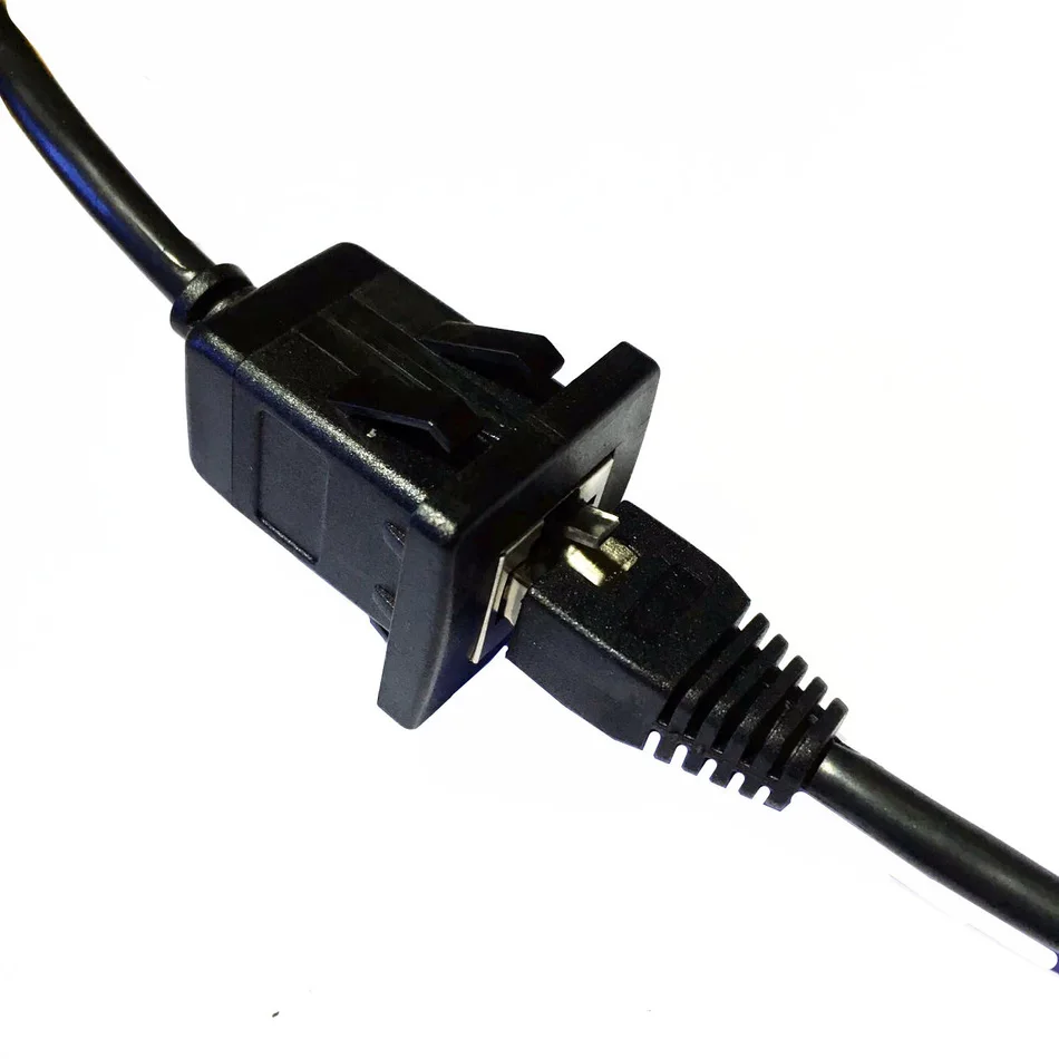 CAT5e RJ45 Штекерный к женскому штепсельный разъем Лицевая панель модуль