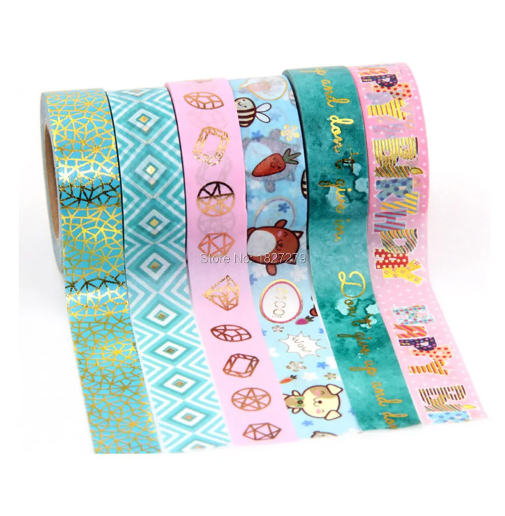 Новый 6 шт. творческий DIY Бумага васи ленты с рисунком Совы Семья декоративный