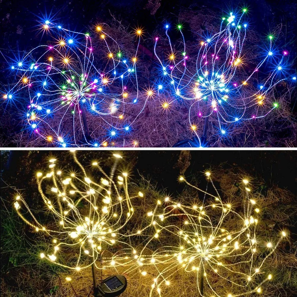 Наружная оптическая волоконная световая садовая лампа новинка солнечная