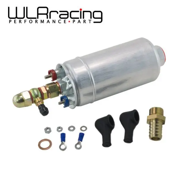 

WLR RACING - Hot Sale External Fuel Pump 0580 254 044 FUEL PUMP WITH BANJO FITTING KIT HOSE ADAPTOR UNION 8MM OUTLET TAIL