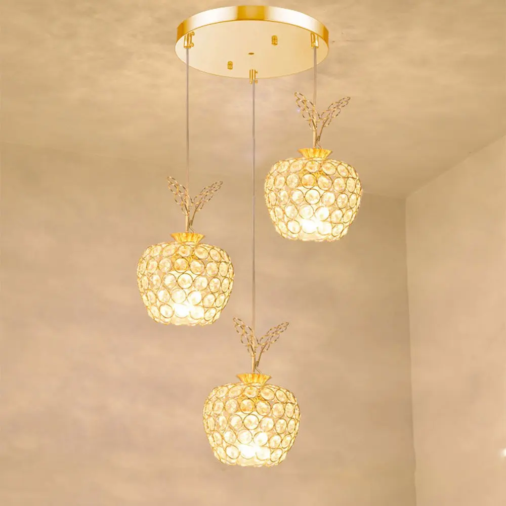 Современная хрустальная чашка для столовой подвесные светильники хрустальный