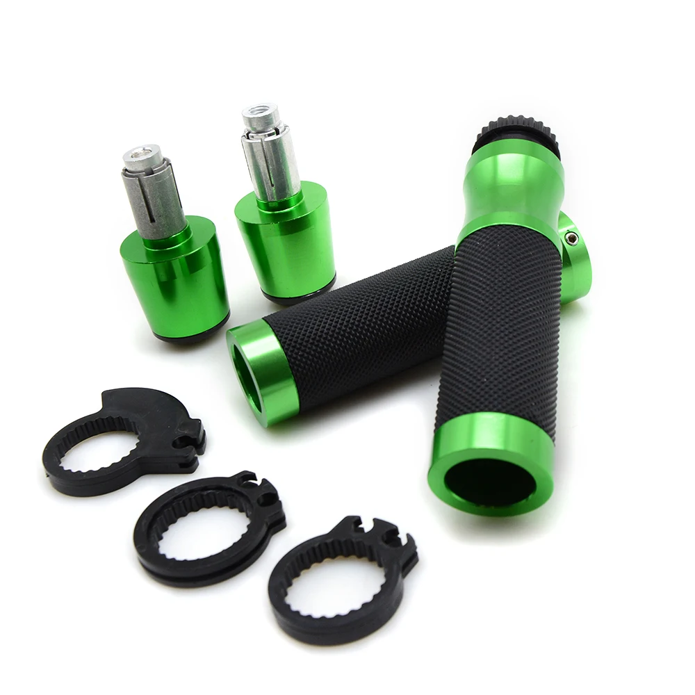 22MM Green 22 мм руль мотоцикла ручки Комплект ручка бар концы рукоятка для Aprilia CAPANORD 1200/Ралли FALCO/SL1000 DORSODURO 1200 MT09 - Цвет: 22MM Green