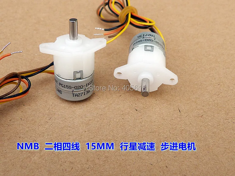 10 шт. качество NMB 5 В dc micro 2 фазы 4 провода шаговый двигатель замедления диаметр 15 мм