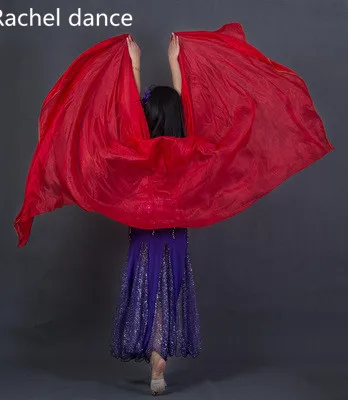 Дизайн 100% натуральный шелк для танца живота красивая вуаль градиентная цветная