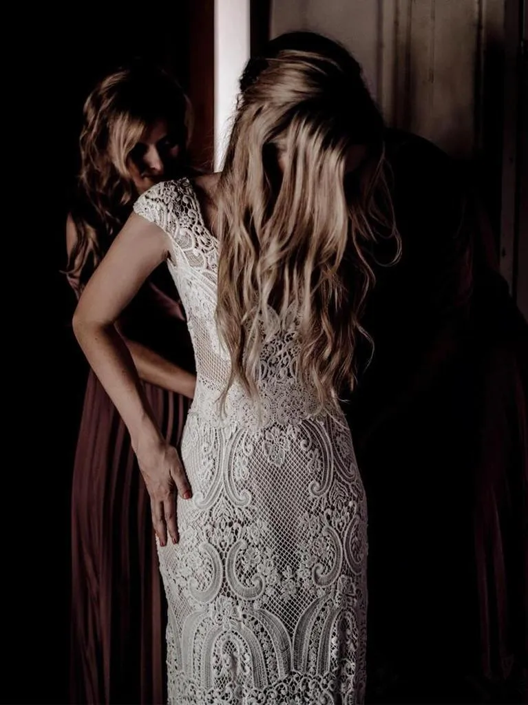 Robe De Mariage свадебное платье es Boho кружевное шикарное богемное свадебное платье свадебные платья Vestidos De Novia