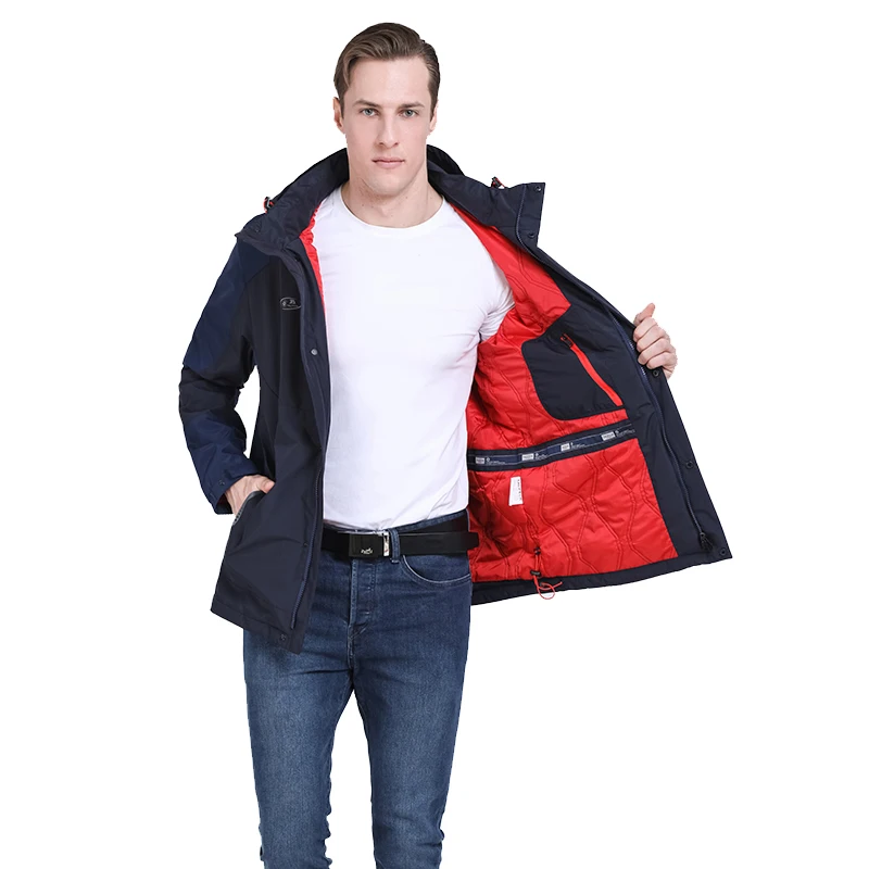 2022 Spring Men Jacket Autumn Padded Jacket Windbreaker Casual Cotton Coat Hooded Sports Windproof Jacket Trench Coat Parka Man