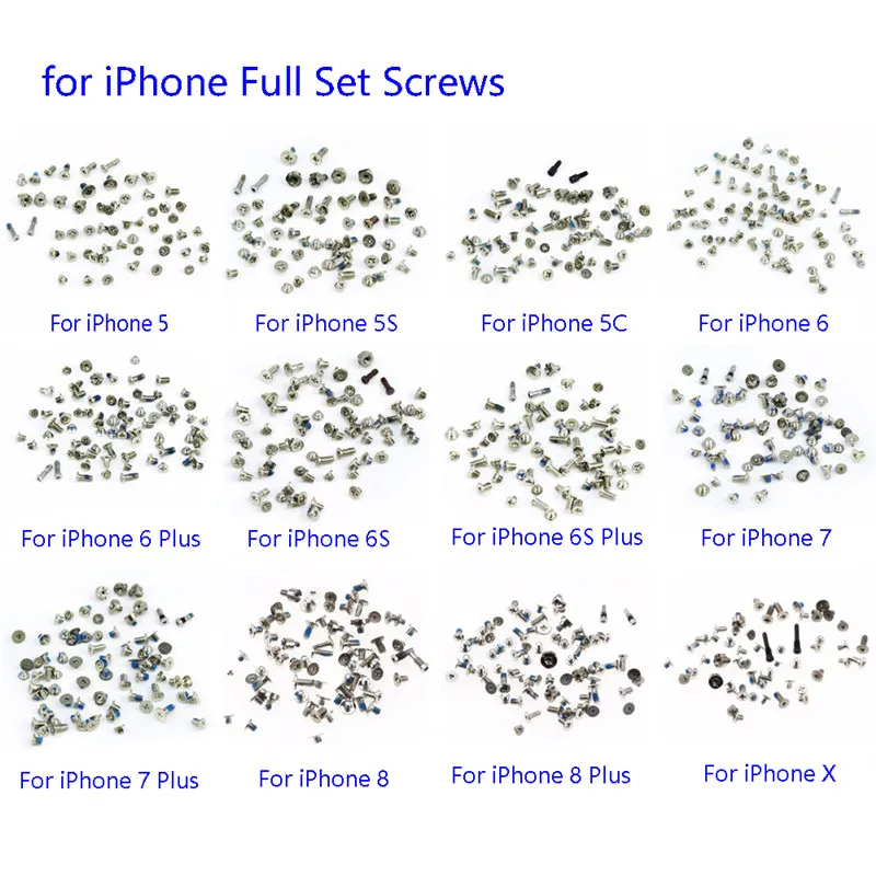 10 компл./лот Серебряная Нижняя док-станция Винты Полный комплект Замена ремонт