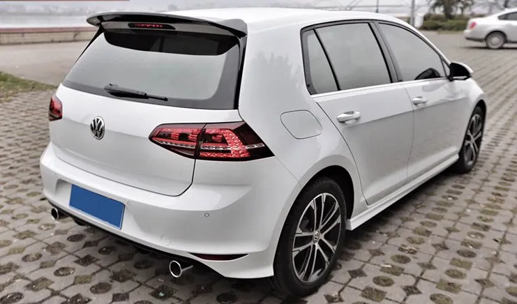 Для Volkswagen Golf 7 MK7 MK7.5 спойлер Высокое качество Спойлер из углеволокна крыш крылатых для VW Golf 7 Спойлеры MK7-UP
