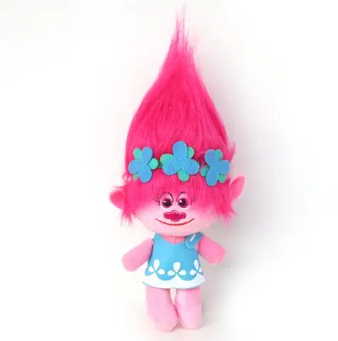 23cm red 23 см горячая новинка фильм тролли плюшевые игрушки Poppy Branch Dream работает мягкие куклы из мультфильма на удачу тролли рождественские подарки - Цвет: 23cm red