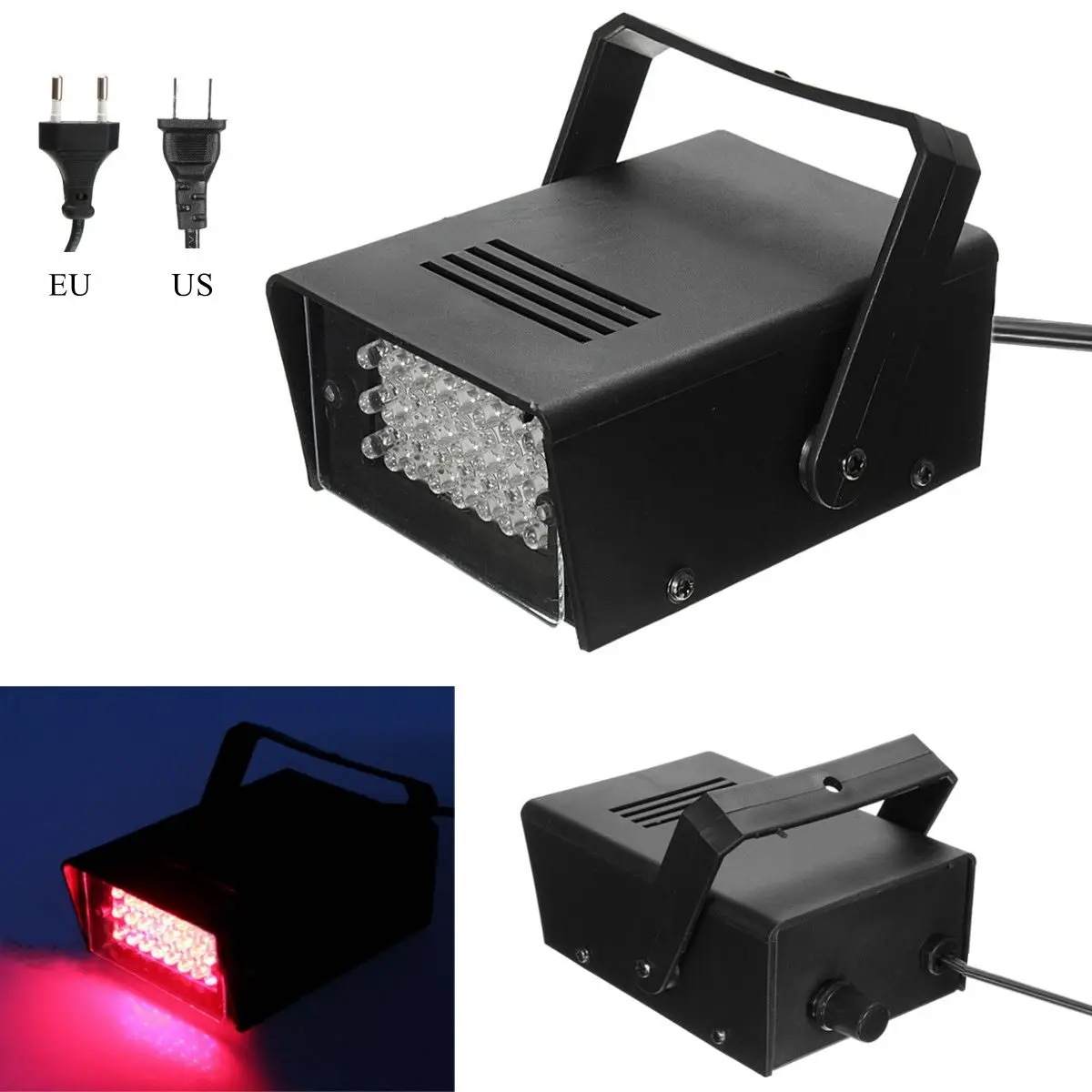 Мини 24LED 3W красный мигающий светильник эффект лампы стробоскоп DJ диско клуб вечерние