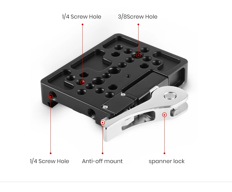 SmallRig Quick Release QR Plate Drop-In ласточкин хвост Зажим для Manfrotto 501PL штатив-2006