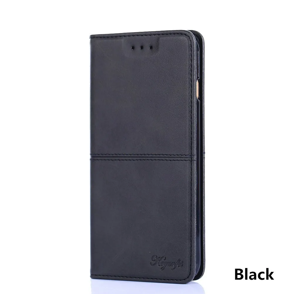 Black Роскошный кожаный чехол-книжка с бумажником для huawei P10 P9 Lite, Магнитный чехол для телефона huawei P10 P9 Plus P8 Lite, чехол - Цвет: Black