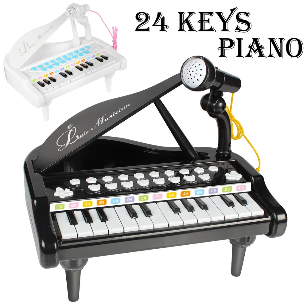 24 клавиши фортепианная клавиатура игрушки электронные музыкальные инструменты