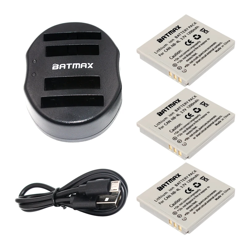 Аккумуляторная батарея NB 4L 4LL и двойное зарядное устройство с usb кабелем для Canon IXUS