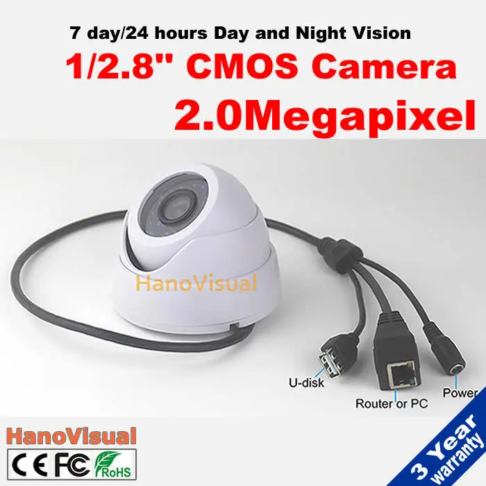 Высокое Разрешение! 1/2. 8 'ɼOMS Датчик HD 1080 P Купольная Ip-камера поддержка