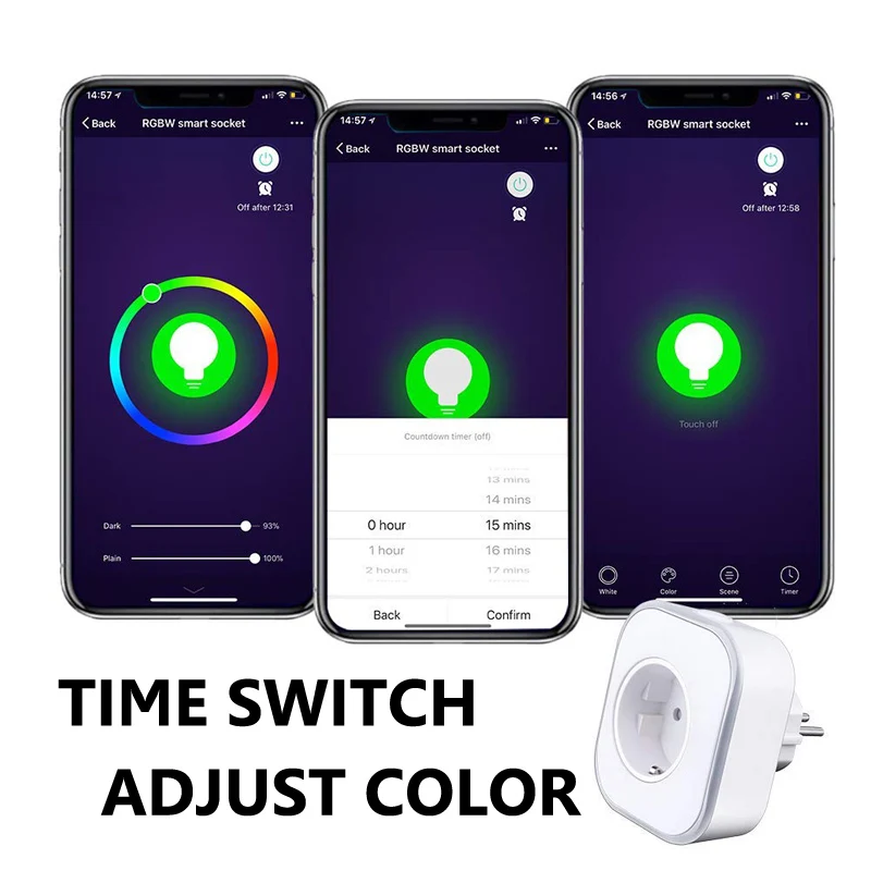 TISDLIP умная розетка EU Wifi usb работает с Google Home Mini Alexa Ifttt светодиодный