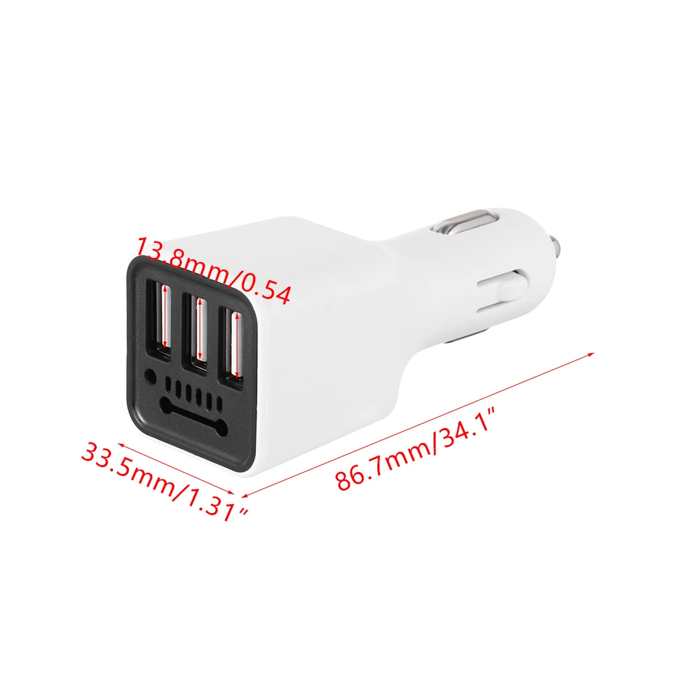 Автомобильный освежитель воздуха очиститель 3 USB зарядное устройство 2 в 1 быстрое зарядное устройство отрицательный ион ионизатор очиститель генератора