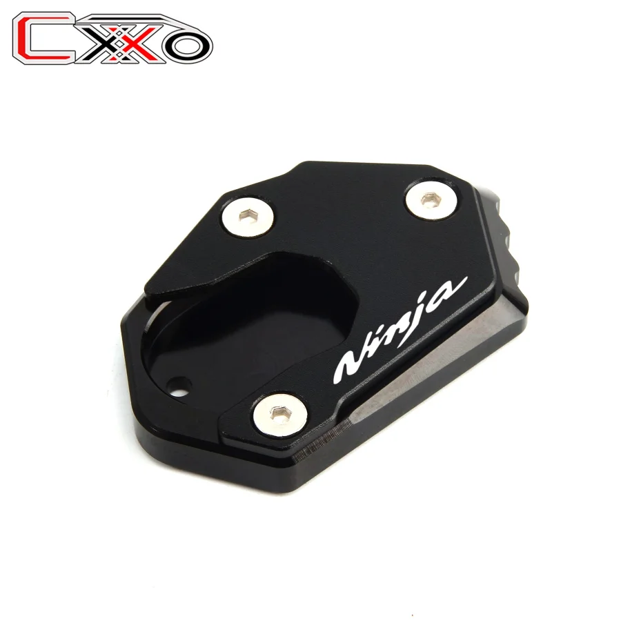 Black Коллекции для KAWASAKI NINJA 250 ниндзя 300 650 1000 Z800 Z1000 Z900 ЧПУ подставки подножка сбоку увеличить расширение - Цвет: Black