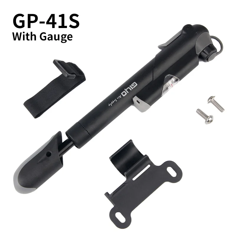 Насос велосипедный GIYO GP 41 61S барометр для горных велосипедов 100psi воздушный мини