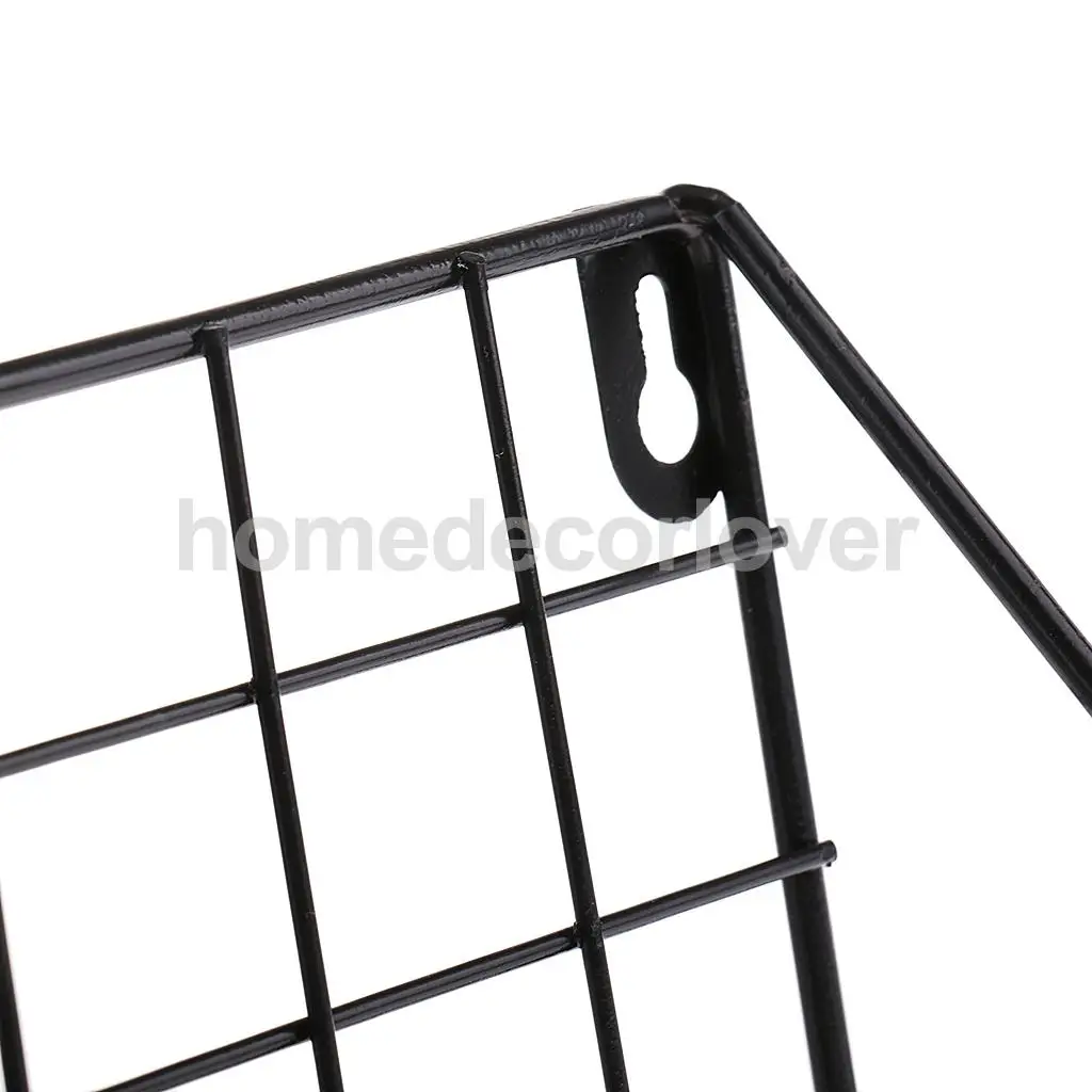 1Pc Metal &amp Wooden Wall Hanging Rack Shelf Holder Cabinet for Flower Pot Gadgets Hold | Storage Holders Racks