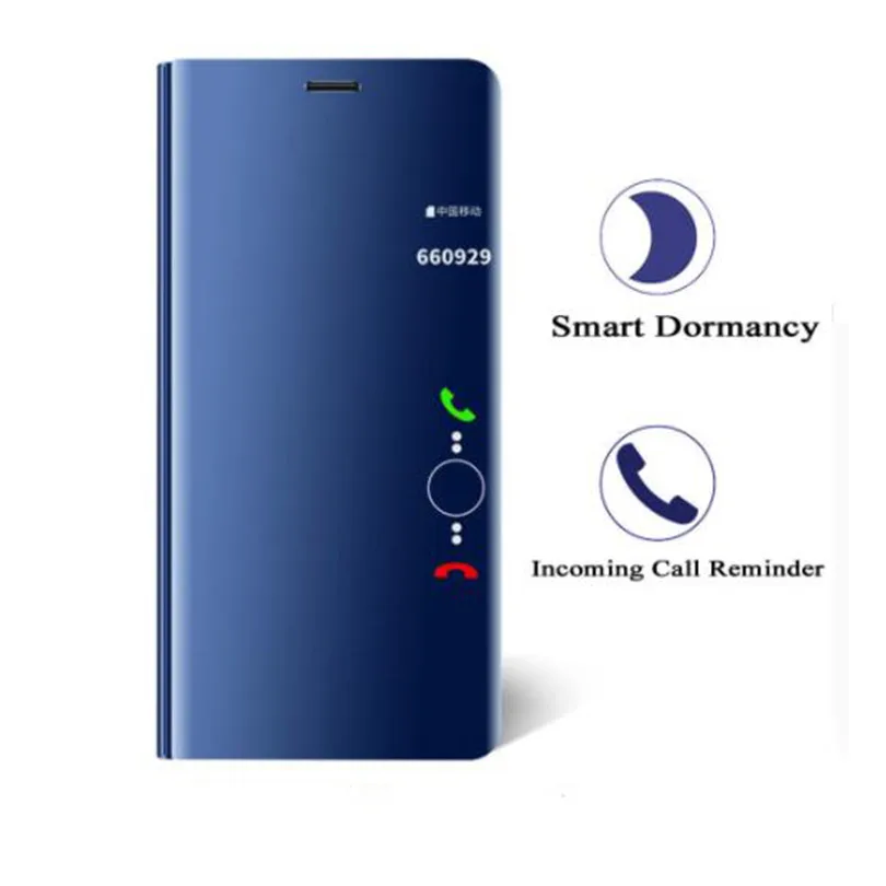Роскошный прозрачный зеркальный чехол Sinbeda для Huawei P Smart P20 Pro кожаный флип-чехол с