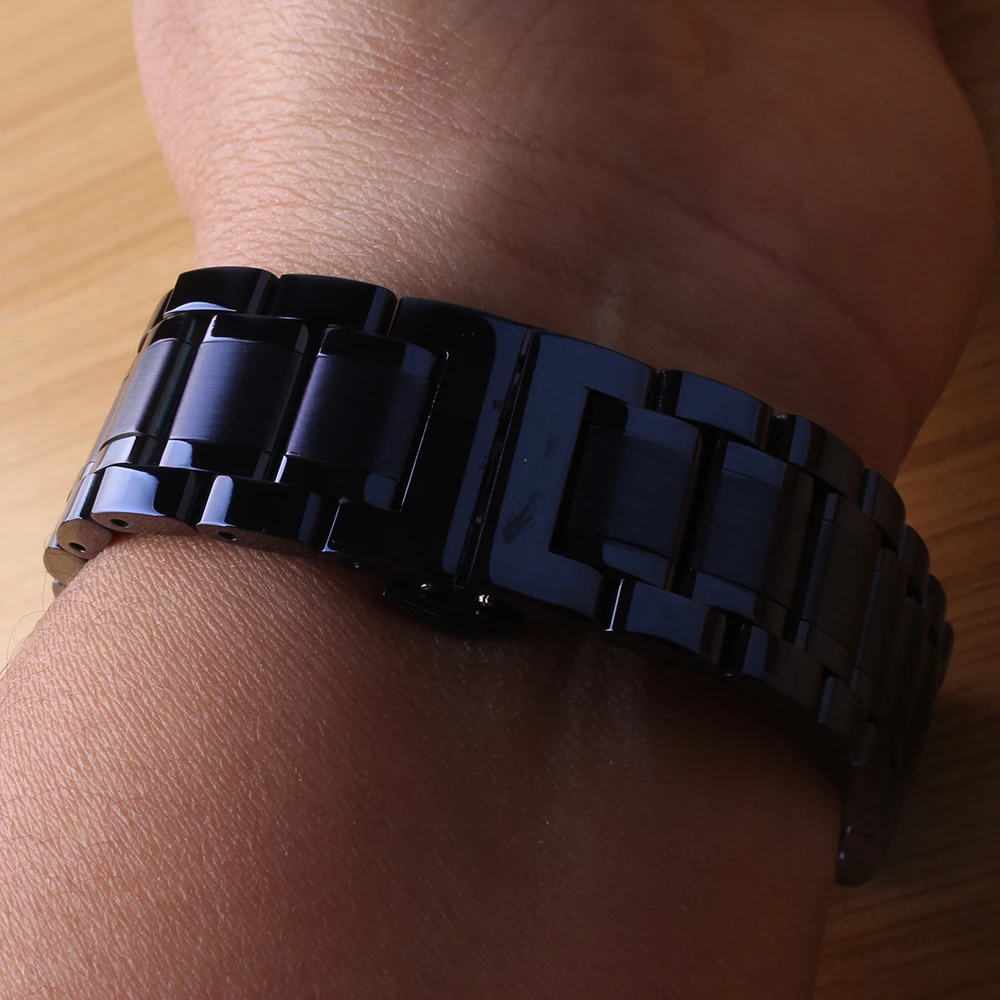 

Blue Watchband Stainless steel Metal Watch Band Bracelet strap 20mm 22mm straight end for Men Women Watches new arrival fashion