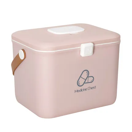 pink small Домашний набор первой помощи, коробка для хранения лекарств, пластиковый медицинский набор, держатель для аптечки, аптечка первой помощи, семейный Открытый аварийный набор для выживания - Цвет: pink small