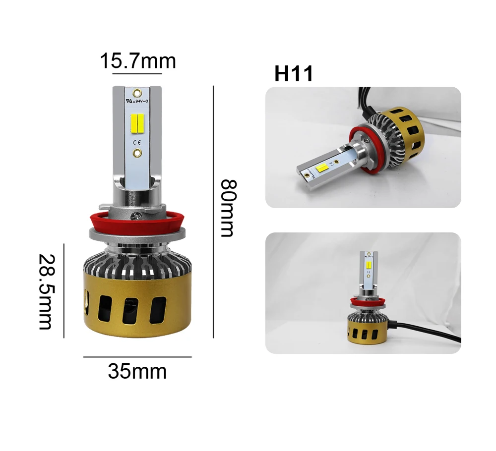 Roadsun H4 светодиодный налобный фонарь H1 H7 H11 HB3 HB4 H8 светодиодный фонарь для автомобиля, три цвета, Переменная температура 3000K 4300K 6000 K, автомобильная лампа