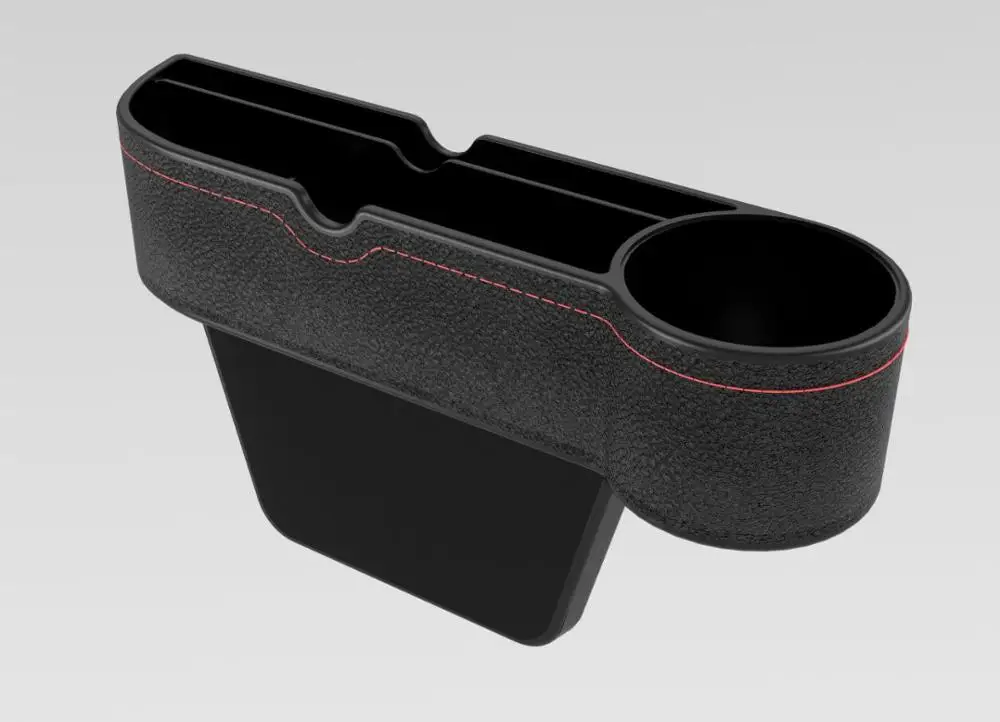 Usb зарядка коробка-органайзер в автомобиль автокресло щелевой зазор карман для хранения перчаток слот коробка многофункциональные держатели для укладки - Название цвета: NO USB black