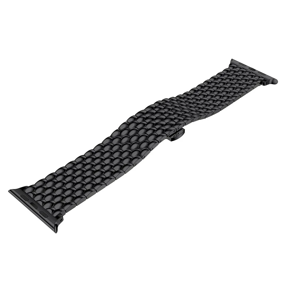 Роскошный ремешок для часов из нержавеющей стали apple watch band 42 мм/38 мм/44 мм/40 браслет
