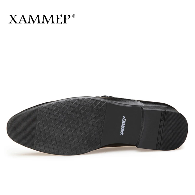 Туфли Xammep мужские классические натуральная кожа без застежки формальные для