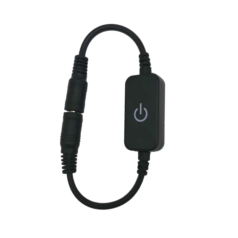 Светодиодный мини-контроллер с диммером, сенсорный DC 12-24 V для 5050 3528, одноцветный светодиодный светильник с регулировкой яркости, черный, белый
