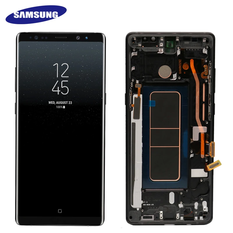 6," SUPER AMOLED Дисплей для SAMSUNG Galaxy NOTE8 ЖК-дисплей N950 N950F Дисплей Сенсорный экран Запчасти для авто+ рамка