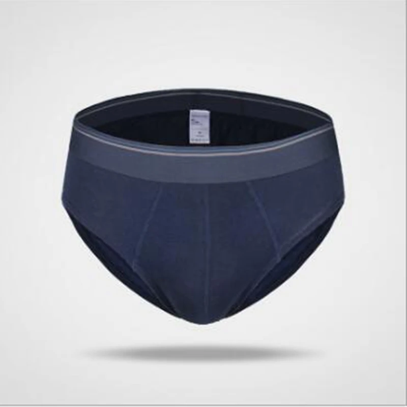 Сексуальные мужские трусы хлопковые однотонные бикини простые дышащие до