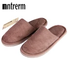 Mntrermновые зимние мягкие плюшевые хлопковые тапочки; Мужская обувь; Домашние Нескользящие домашние тапочки; Мужская меховая теплая обувь для спальни