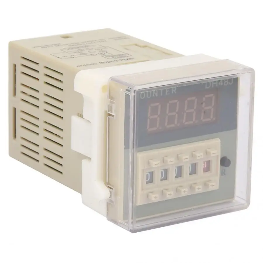 O111ROM DH48J-8 LCD Цифровое реле времени электронный счетчик 8 контактов задержки 0-999900 |