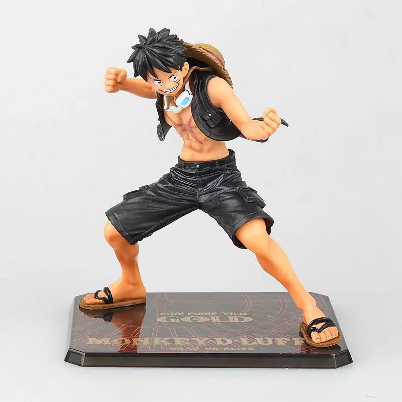 Аниме цельная пленка Золотая Ver Обезьяна D Luffy мертвый или живой ПВХ фигурка