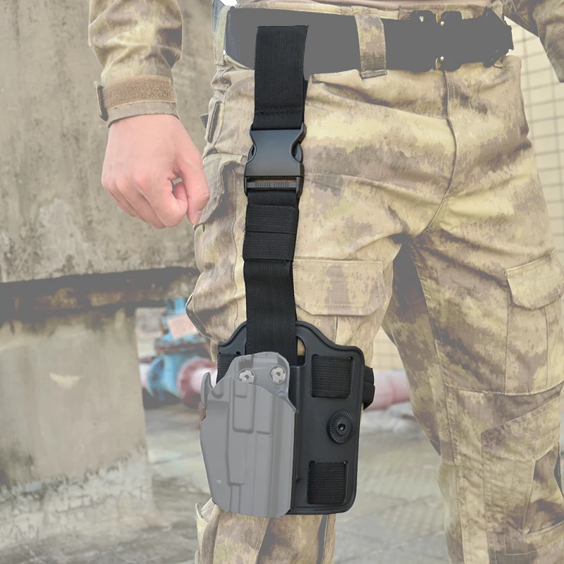 Тактический кобура для оружия для Глок 19 Таурус Sig 220 226 Beretta m9 Кольт 1911 бедра кобура панель чехол ноги падение платформой