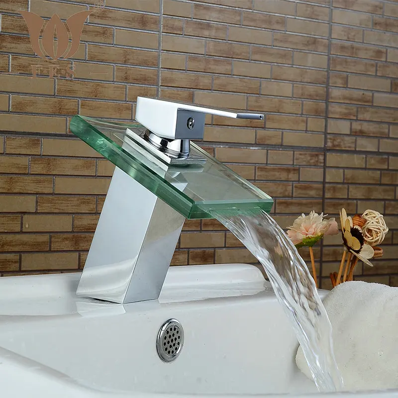 style 3 Стеклянные водопады Смесители для ванной комнаты смеситель хром полированный латунный кран в серии - Цвет: style 3