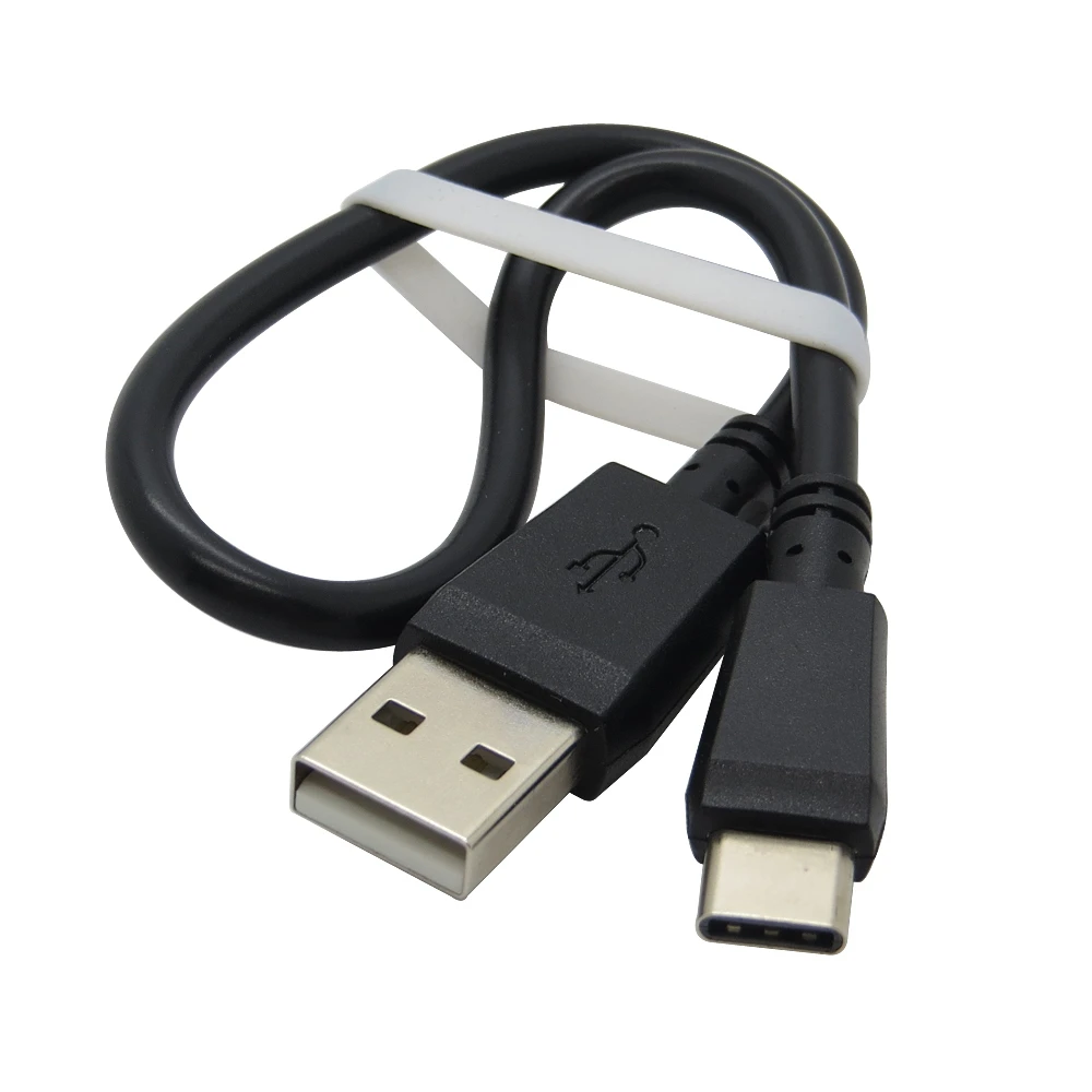 Черный и белый 25 см короткий кабель типа C для передачи данных USB 3 1 зарядный