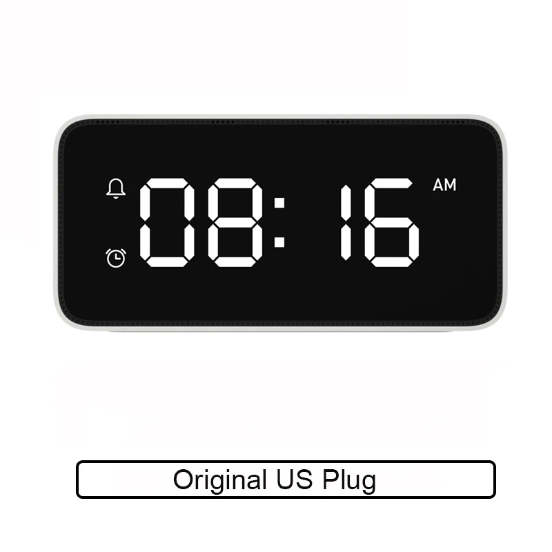 Original US Plug Xiao mi Xiaoai умный будильник Голосовая трансляция часы шлюз настольные часы Автоматическая Калибровка времени mi jia mi Home App - Color: Original US Plug
