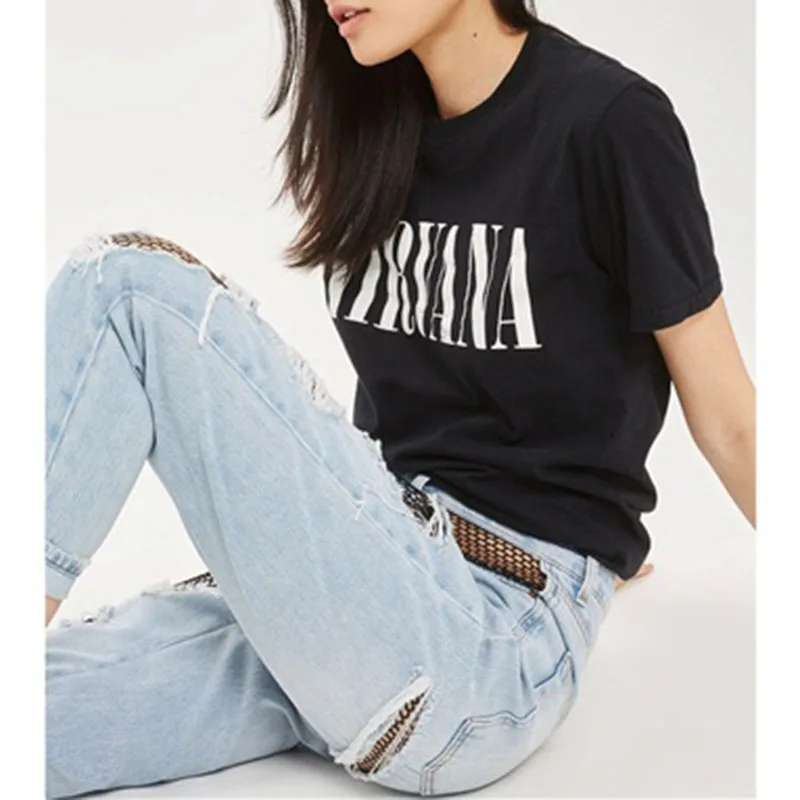 Женские джинсы лоскутное сетчатые Рваные Отбеленные джинсовые брюки ажурные