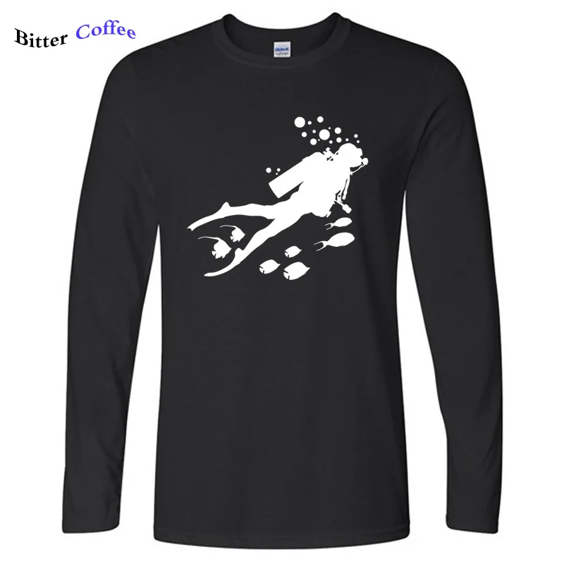

Мужская футболка с длинным рукавом и круглым вырезом, размеры XS- XXL