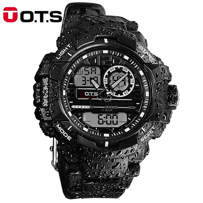 Новые поступления мужские спортивные Часы кварцевые ОТС бренда 50 м Открытый