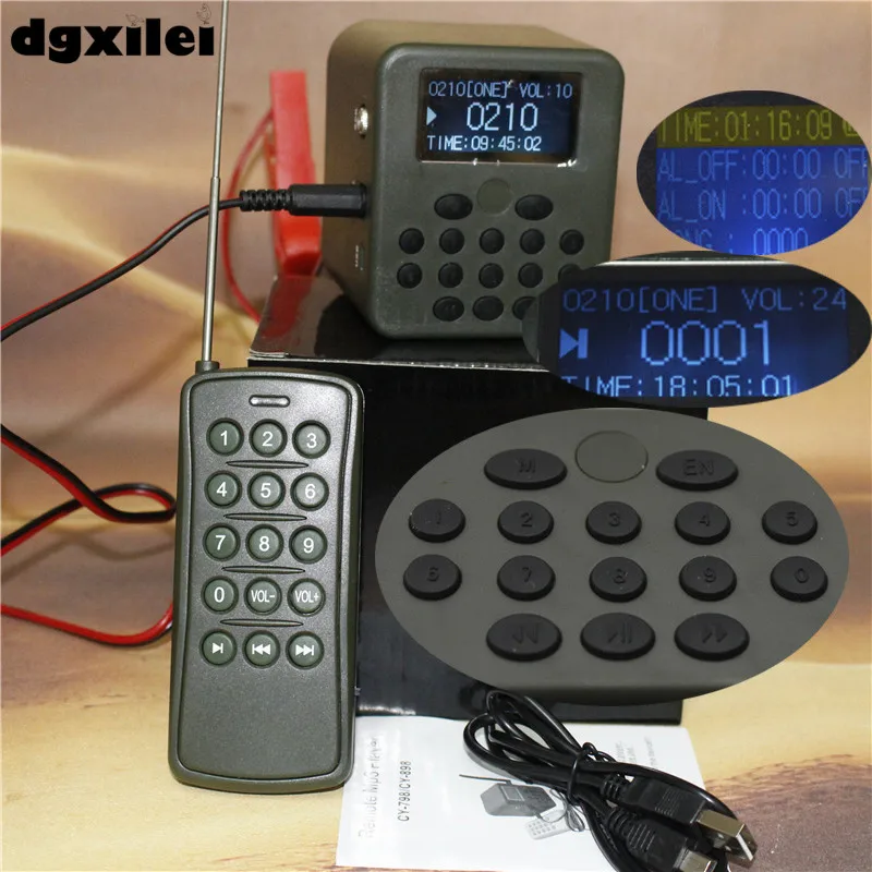 

15key Remote Hunting MP3 Bird Caller With Timer and External Speaker Port