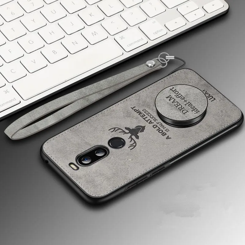 PDGB прочный чехол из ТПУ для Meizu M6 M5 Note Meilan Note 8 5 6 Meizu M6T M6s S6 X8 M8 V8 Pro, тканевый чехол с рисунком оленя